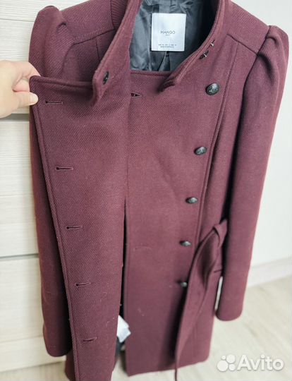 Пальто шерстяное Mango (М)