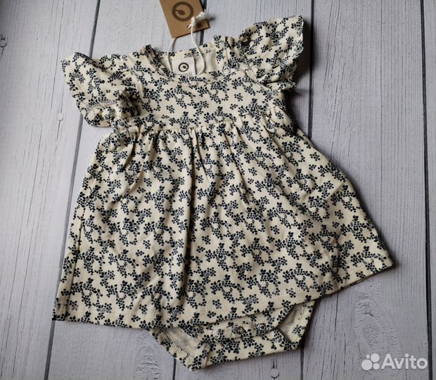 Платье боди для девочки 56 новое Дания