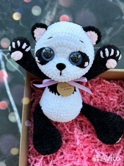Панда, игрушка ручной работы
