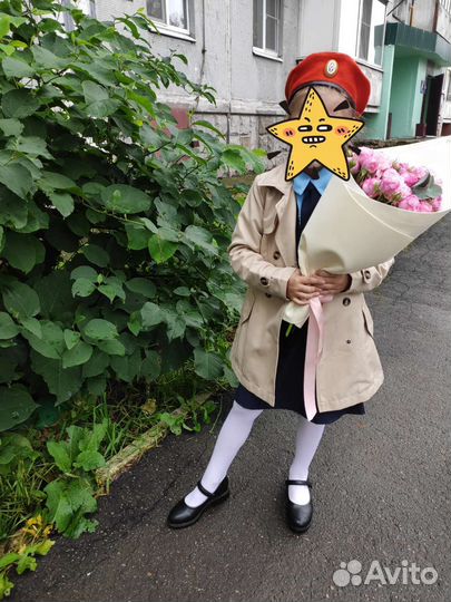 Плащ тренч для девочки