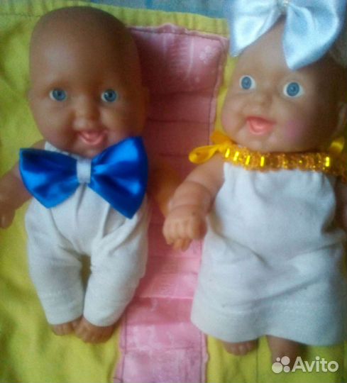 Кукла пупс и советская кроватка