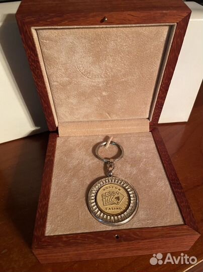 Брелок Рулетка, эксклюзив, посеребрение/позолота