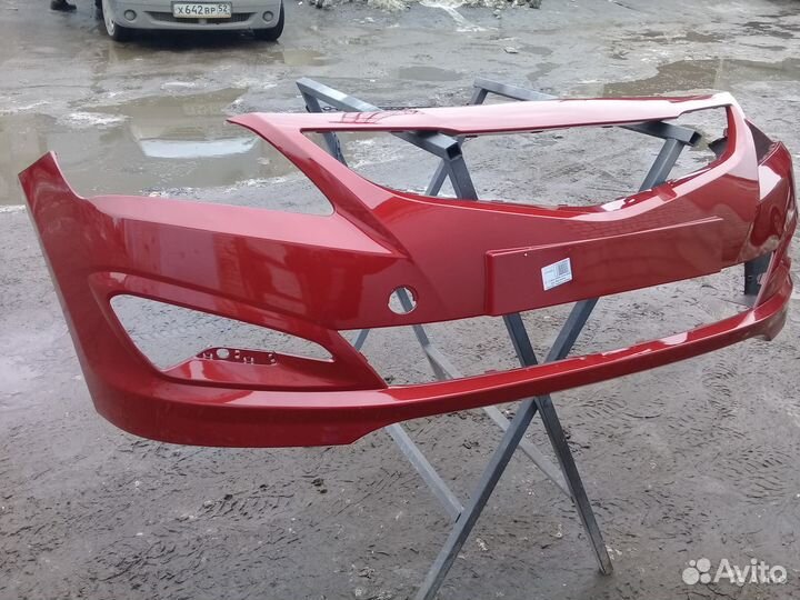 Бампер Хендай Солярис с 2014. Замена