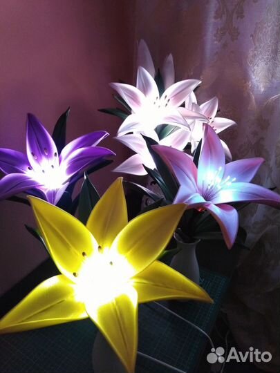 Подарок - Ночник - светильник - Лилии