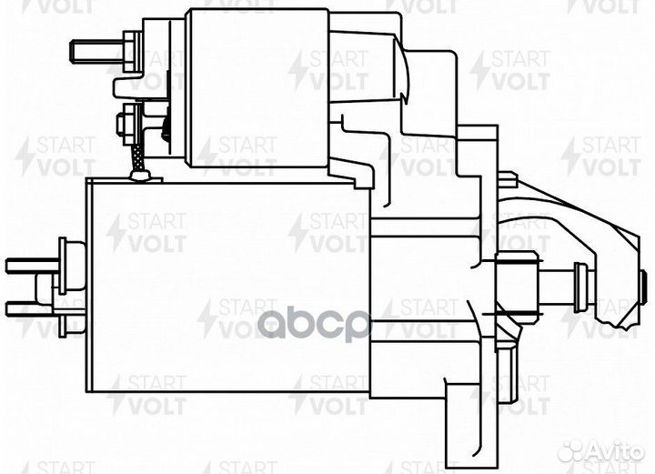 Стартер для а/м VAG 80 (86) /100 (86) 1.8i/2.0