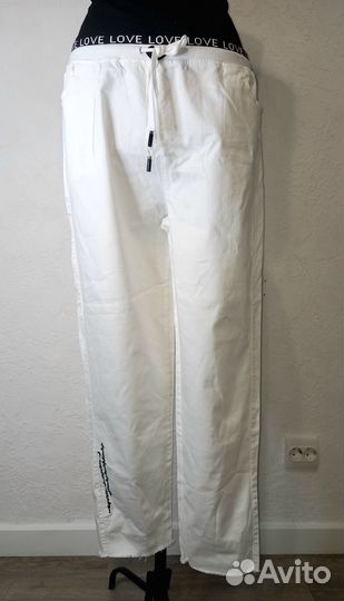 Джинсы белые лето вышивка