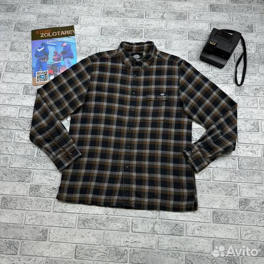 Клетчатая рубашка Dickies Dark Plaid Shirt