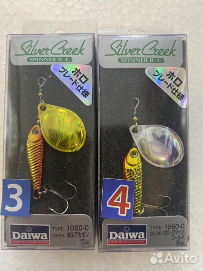 Блесна Daiwa Silver Creek Spinner R 1060, 1040