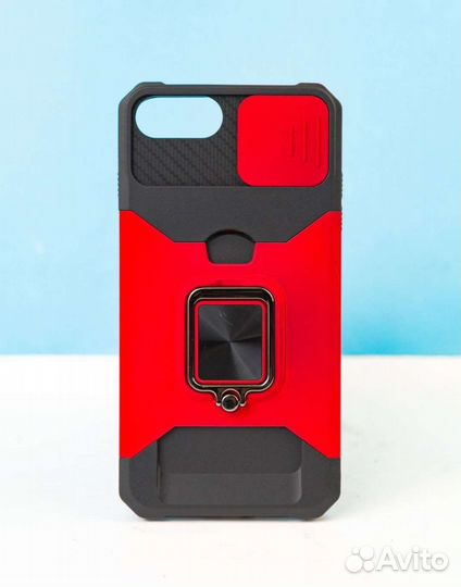 Чехол new iPhone 8+7+6+plusс магнитом кардхолдером