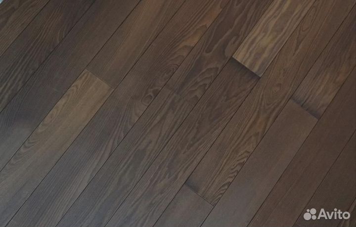 Массивная половая доска из ясеня