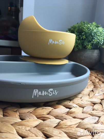 Силиконовая посуда для малышей Mamsis