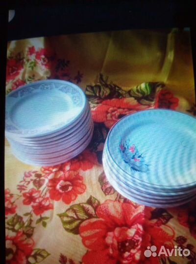 Стакан граненный тарелки 18 шт