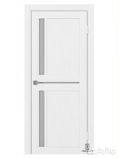 Дверь межкомнатная апс 523.221 (молдинги), белый л