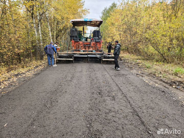 Асфальтирование дорог укладка асфальта