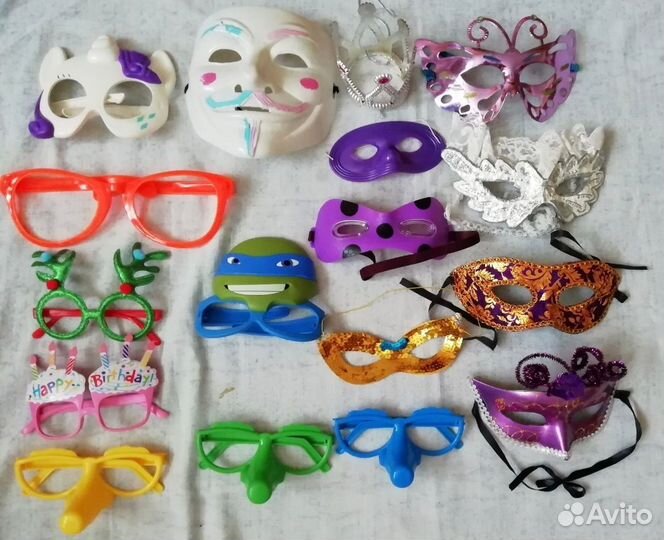 Маски ободки очки на праздник