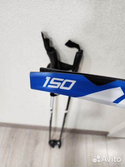 Лыжи беговые детские 150 с ботинками 35р