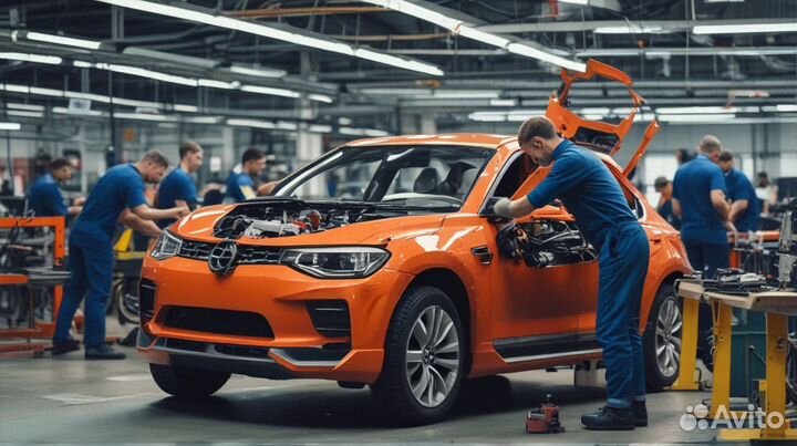 Рабочий с обучением на автомобильный завод