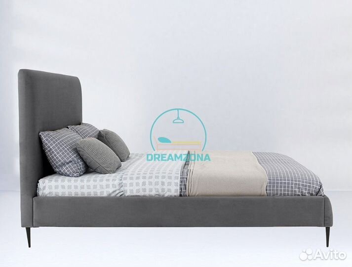 Кровать Оскар с мягким изголовьем на заказ