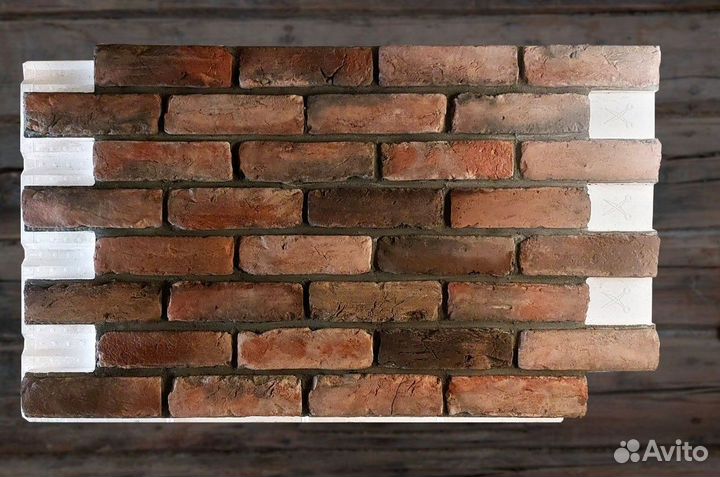 Термопанели для фасада старый кирпич