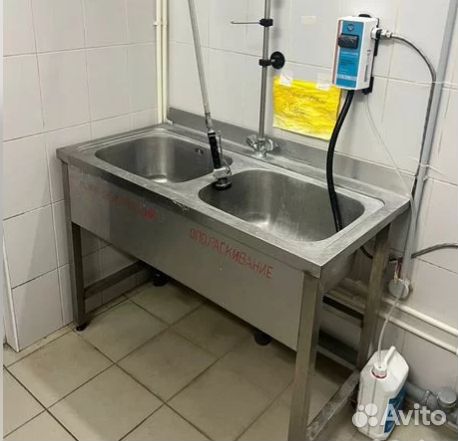 Мойка 2-х секционная открытая