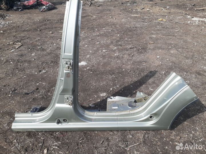 Renault Logan 1 порог левый со стойкой