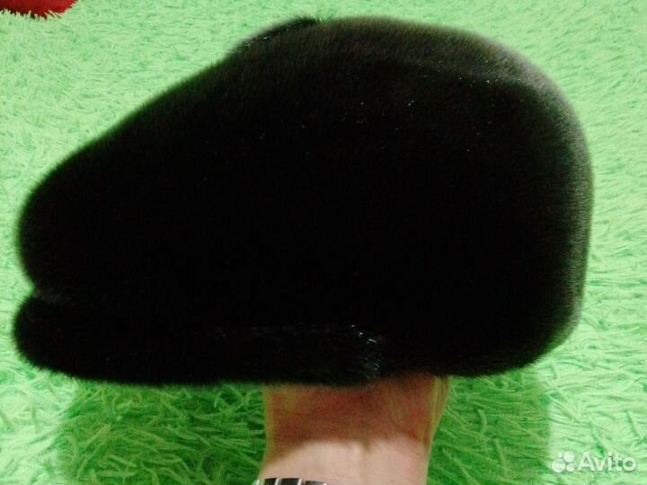 Меховая мужская кепка нерпа