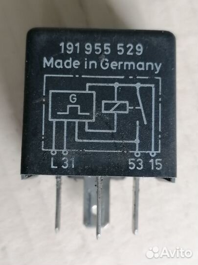 Реле hella 191955529 для Audi 80/90 (B3) 1986-1991