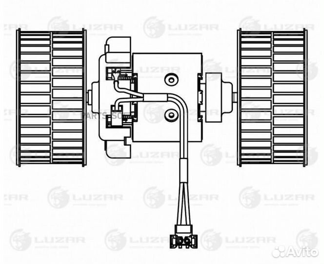 Вентилятор отопителя Mercedes-Benz Actros MP2/MP3