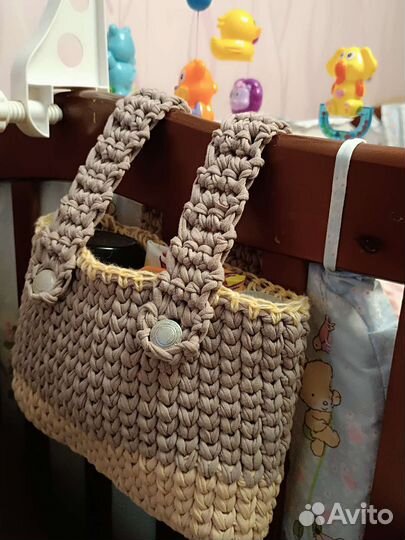 Корзинки из трикотажной пряжи