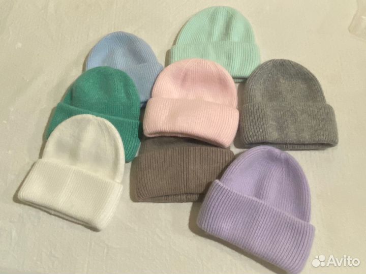 Шапка зимняя ангора+шерсть