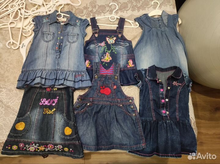 Джинсовый сарафан для девочки