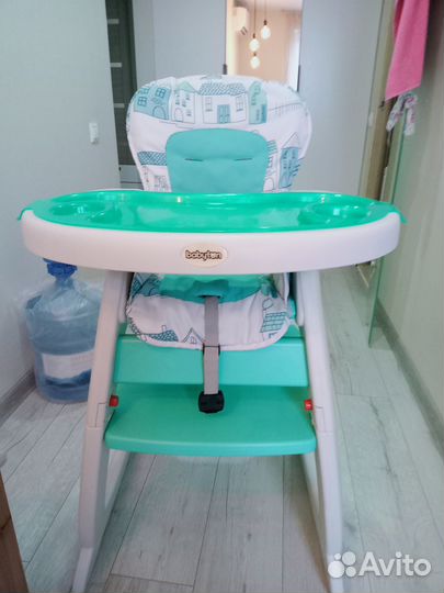 Детский стульчик трансформер для кормления babyton
