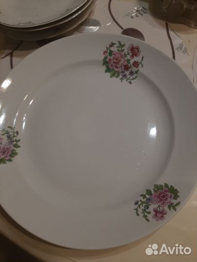 Блюдо большое СССР, суповые тарелки