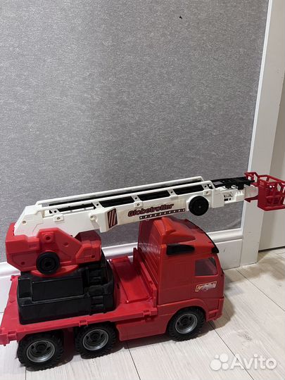 Детская игрушка большая пожарная машина полесье