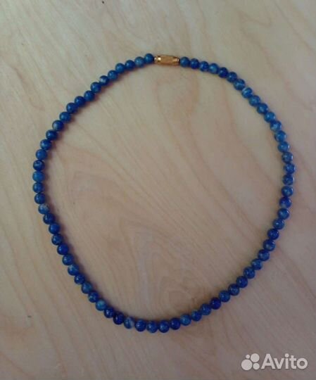 Винтажные бусы из лазурита