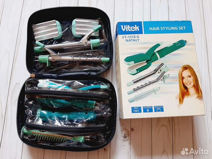 Плойка выпрямитель гофре набор Vitek