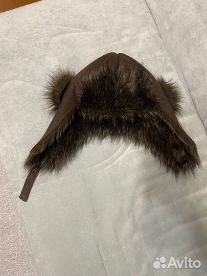 Шапка-ушанка женская из эко-кожи