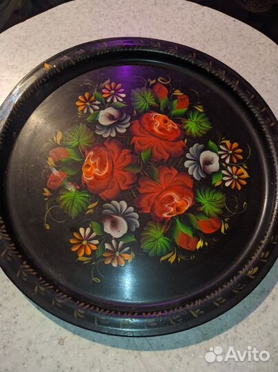 Поднос хохломская роспись