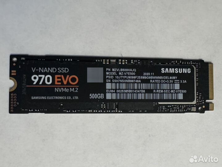 SSD m2 NVMe Samsung 500Gb