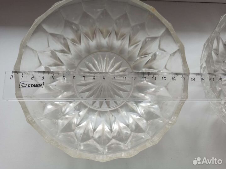 Конфетница / салатница СССР / хрусталь