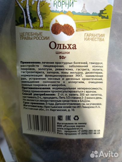 Листья дуба и шишки ольхи