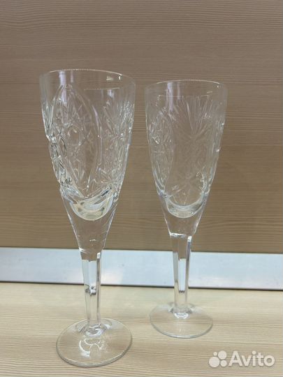 Бокалы для шампанского СССР хрусталь
