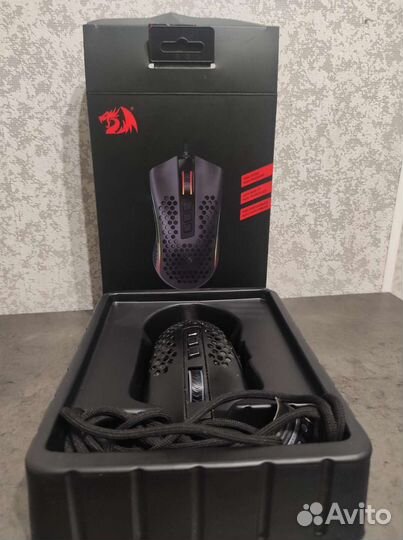 Red dragon storm honewcomb gaming mouse