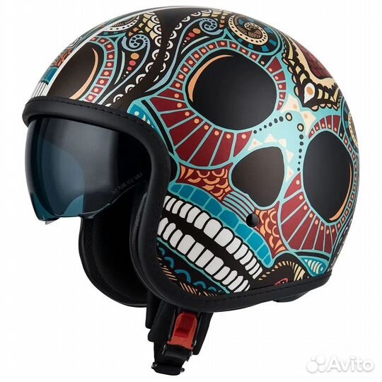 NZI Rolling 4 Sun open face helmet Matt Denti