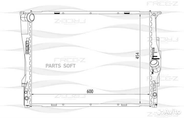Радиатор охлаждения BMW 3(E90,E91,E92,E93) 04- 171
