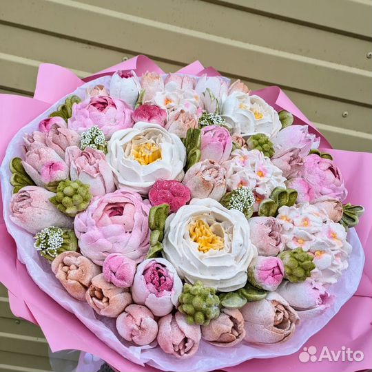 Букеты из зефира