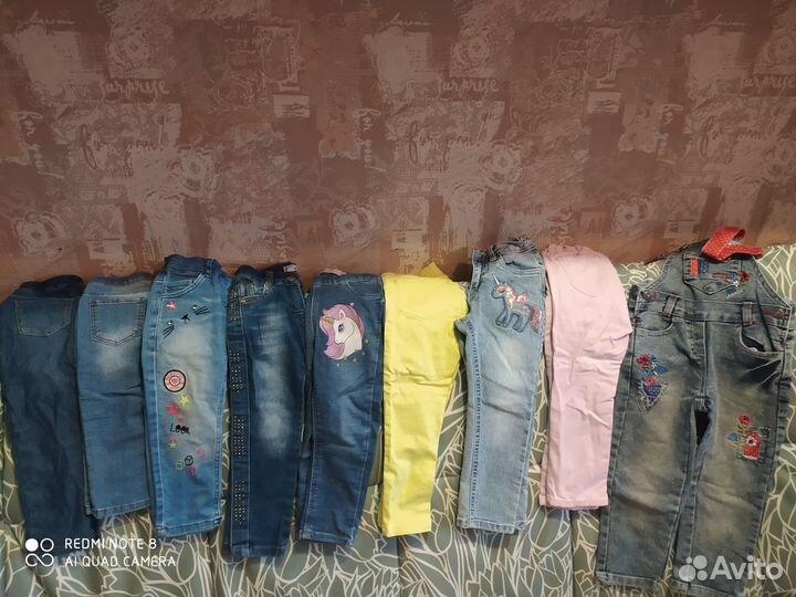 Джинсы для девочки 98