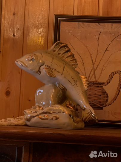 Статуэтка фарфоровпя Рыбка 1955г Дулево