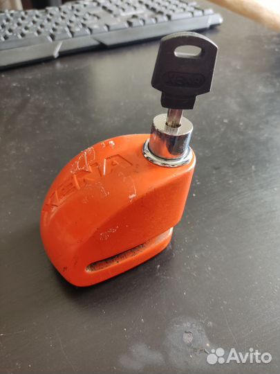 Замок на тормозной диск мотоцикла с сиреной xena