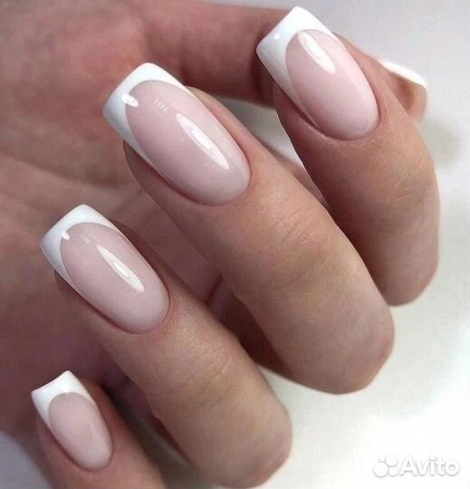 Маникюр наращивание покрытие гель лаком